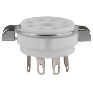 Parts Express 8 Pin Chassis Mount Ceramic Vacuum Tube Socket Base EL34 KT88 KT66 5881 Type